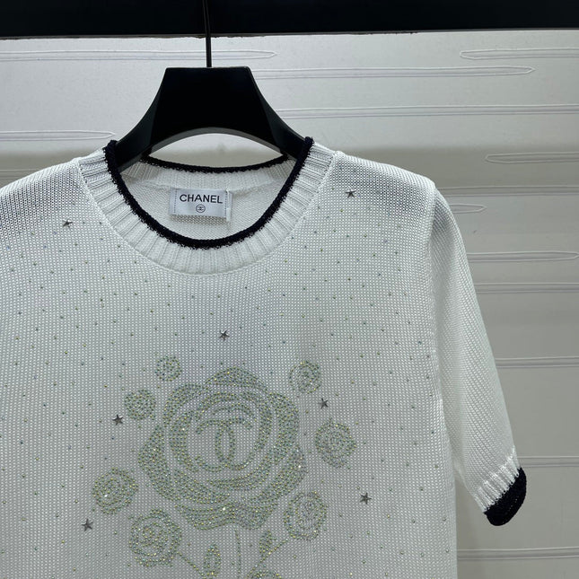 CHANEL 26S SHORT-SLEEVED KNIT SHIRT STYLE 1165