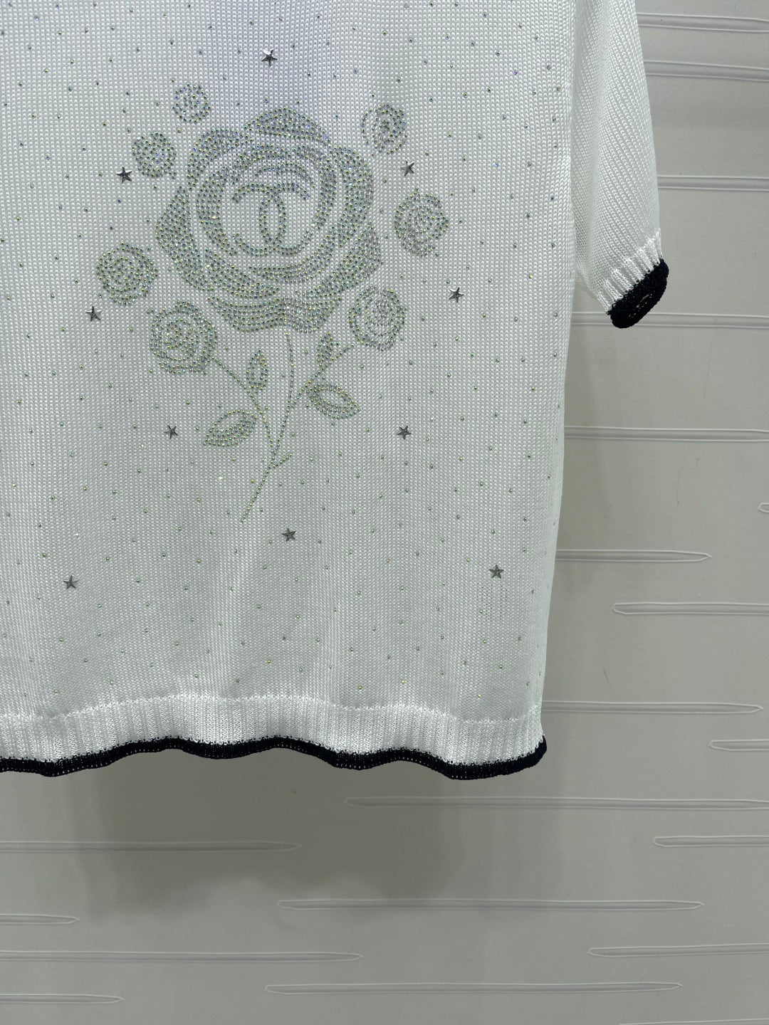 CHANEL 26S SHORT-SLEEVED KNIT SHIRT STYLE 1165