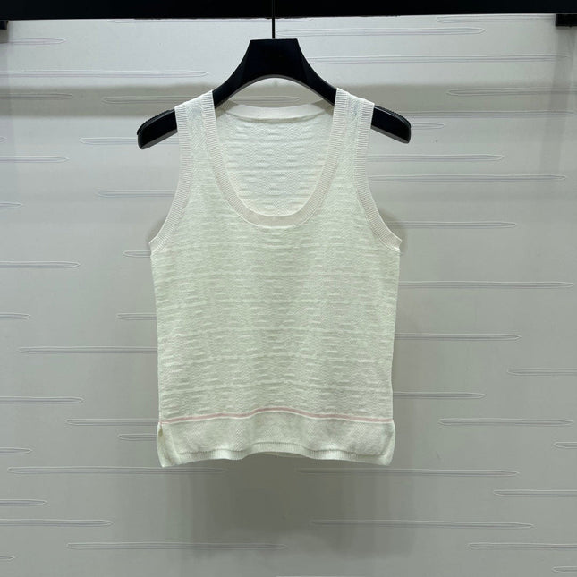 FENDI 26S SHORT-SLEEVE KNIT TOP 425