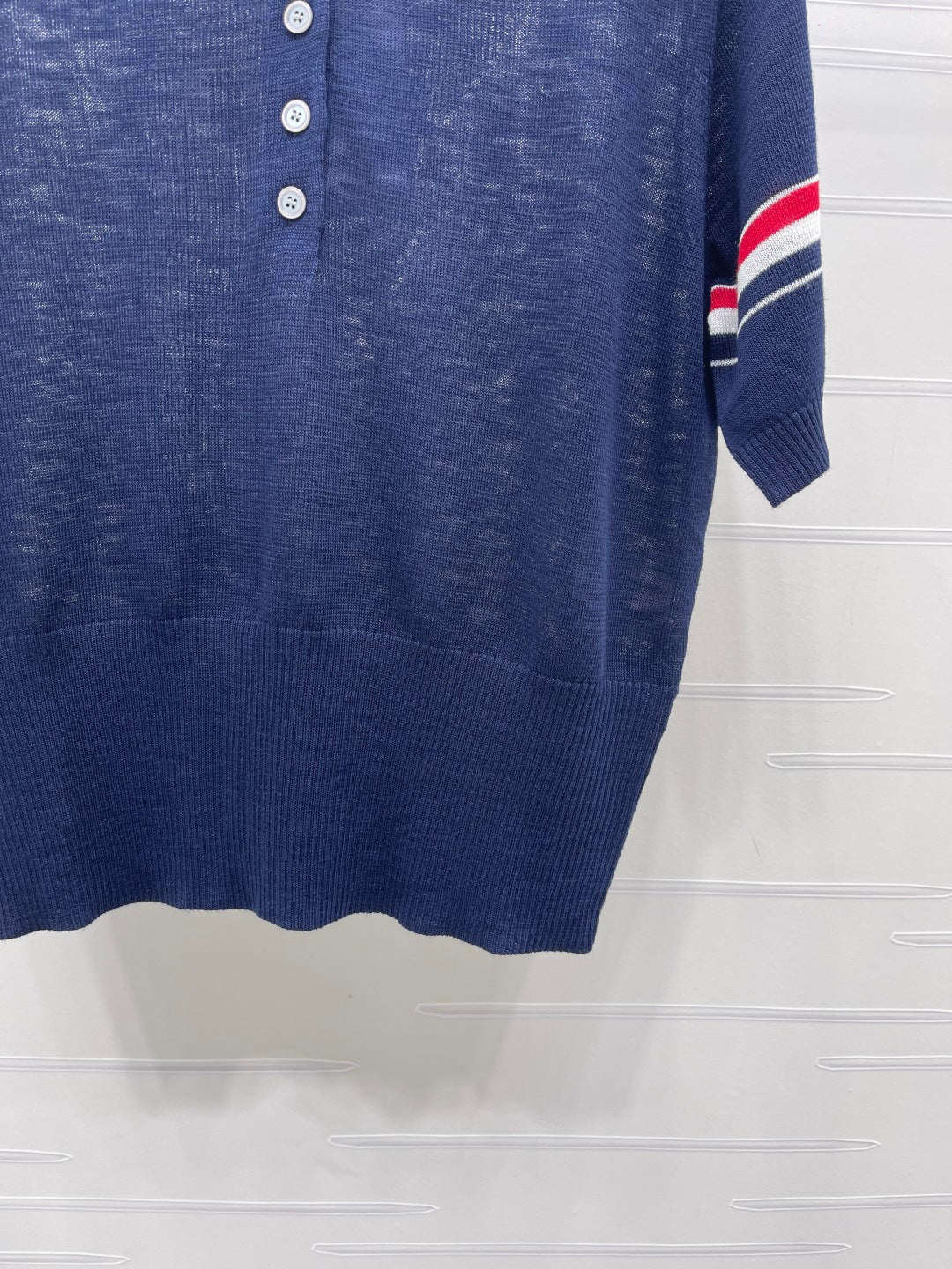 THOM 26S SHORT SLEEVE POLO KNIT TOP STYLE 258