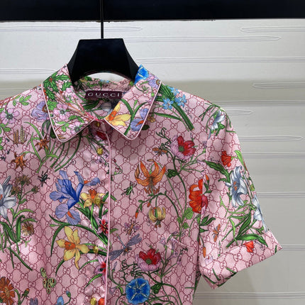 GUCCI 26S SHORT-SLEEVE SHIRT DRESS 444