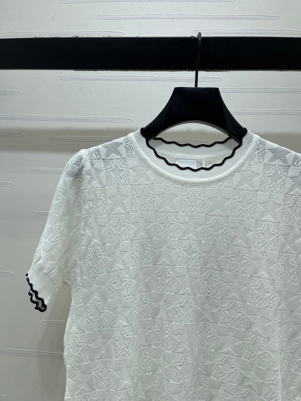 DIOR 26S SHORT-SLEEVE KNIT TOP 1387