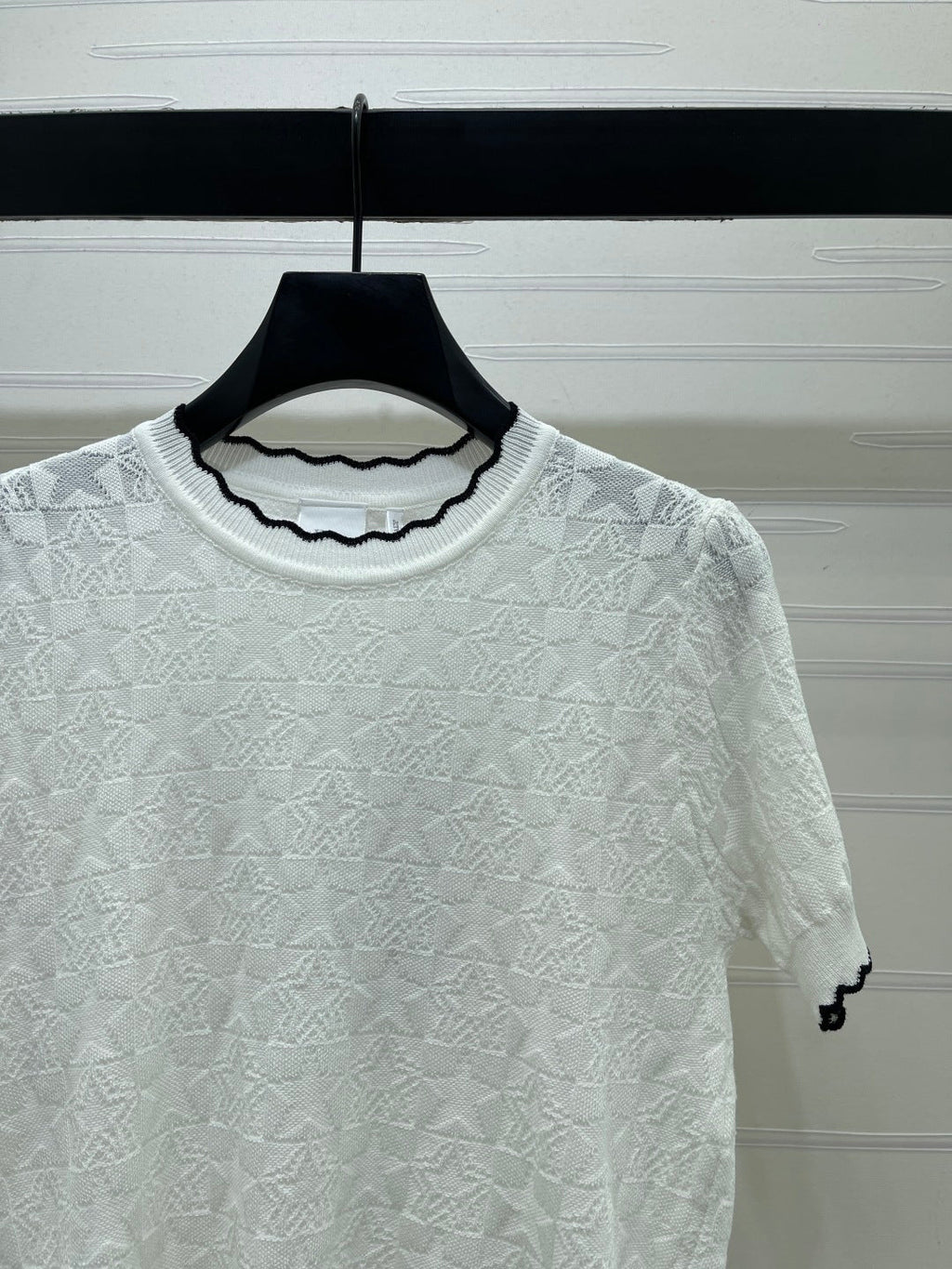 DIOR 26S SHORT-SLEEVE KNIT TOP 1387