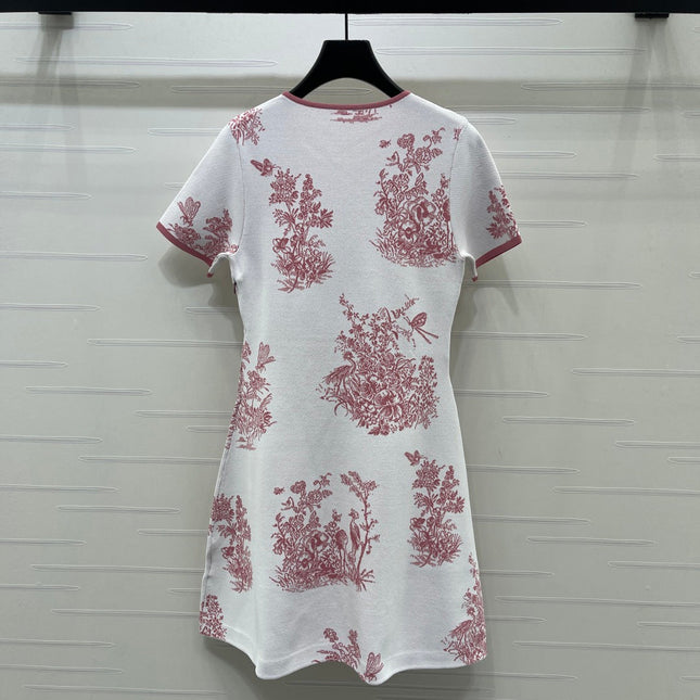 DIOR 26S SHORT-SLEEVE KNIT DRESS 1359