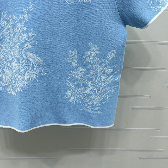 DIOR 26S SHORT-SLEEVE KNIT TOP 1360