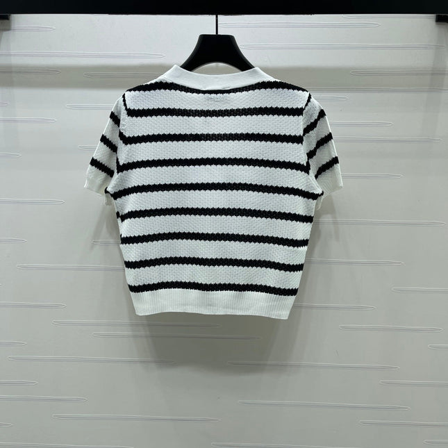 CHANEL 26S SHORT-SLEEVE KNIT TOP 1344