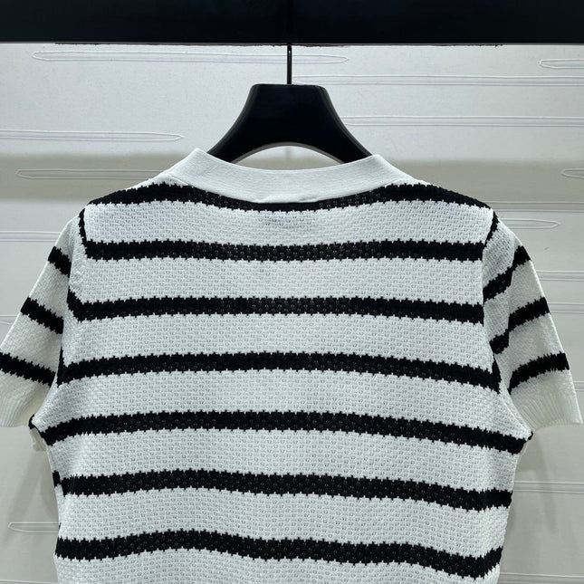 CHANEL 26S SHORT-SLEEVE KNIT TOP 1344