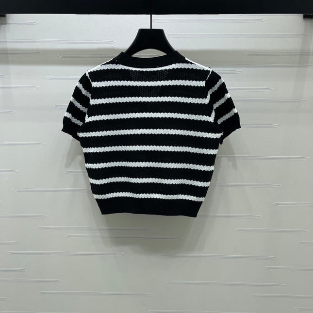 CHANEL 26S SHORT-SLEEVE KNIT TOP 1345