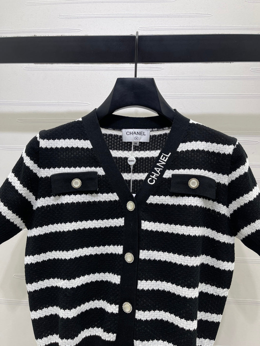 CHANEL 26S SHORT-SLEEVE KNIT TOP 1345