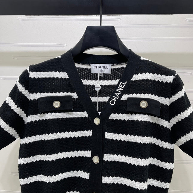 CHANEL 26S SHORT-SLEEVE KNIT TOP 1345