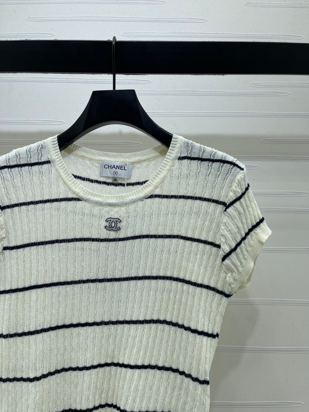 CHANEL 26S SHORT-SLEEVE KNIT TOP 1342