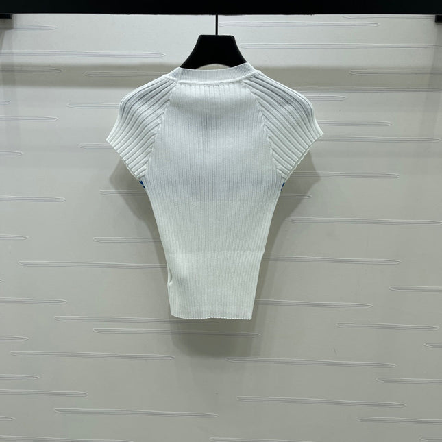 CHANEL 26S SHORT-SLEEVE KNIT TOP 1340