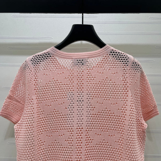 CHANEL 26S OPENWORK KNIT CARDIGAN 1336