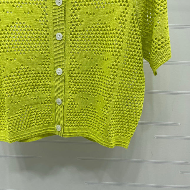 CHANEL 26S OPENWORK KNIT CARDIGAN 1335