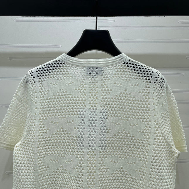 CHANEL 26S OPENWORK KNIT CARDIGAN 1333