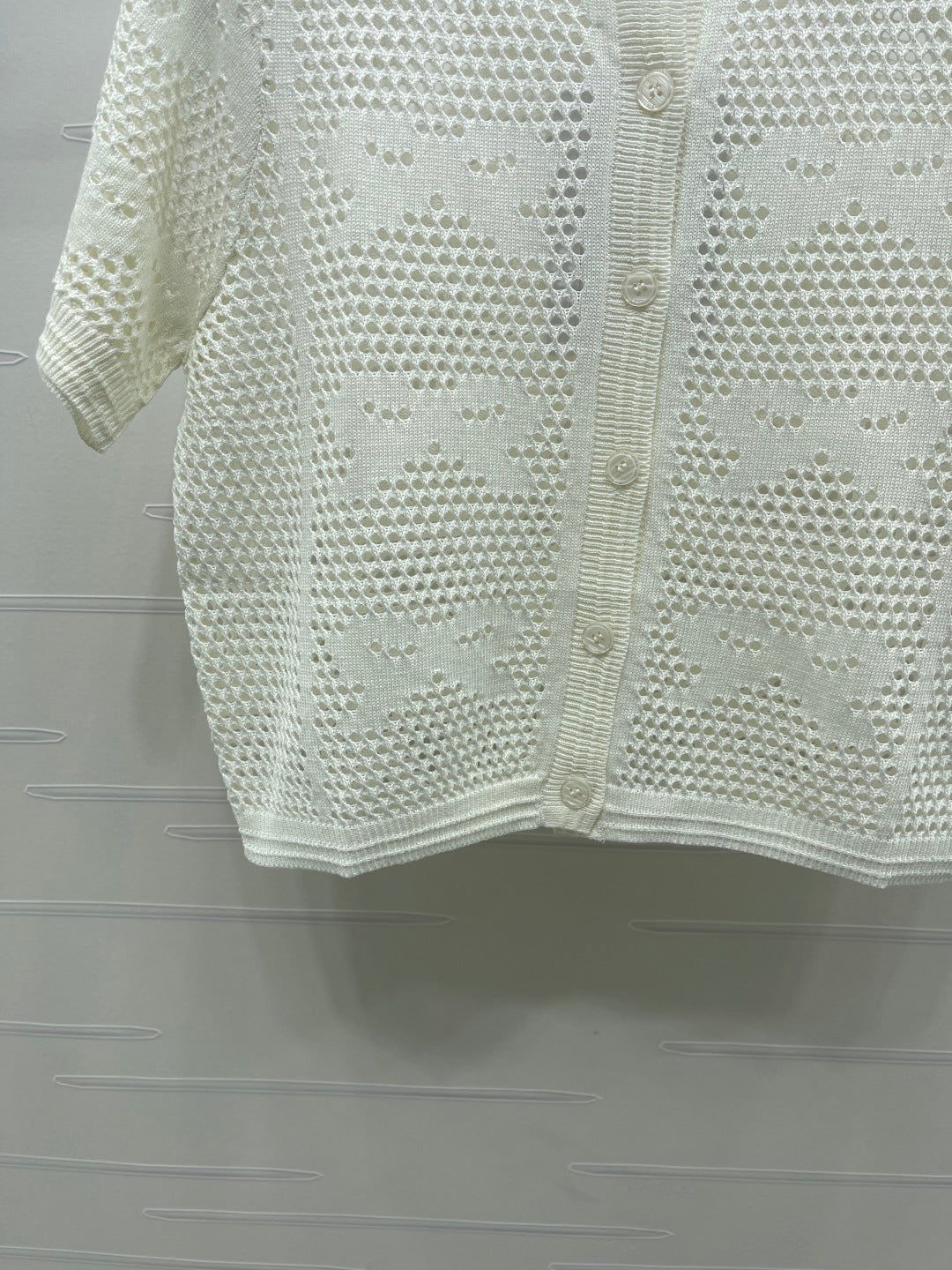 CHANEL 26S OPENWORK KNIT CARDIGAN 1333