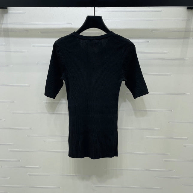 CHANEL 26S SHORT-SLEEVE KNIT TOP 1331