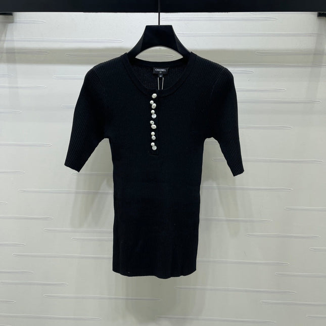 CHANEL 26S SHORT-SLEEVE KNIT TOP 1331