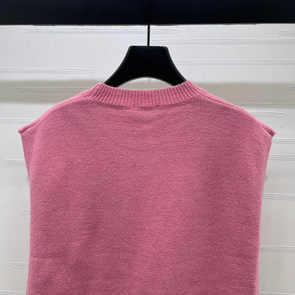 CHANEL 26S CONTRAST KNIT VEST 1325