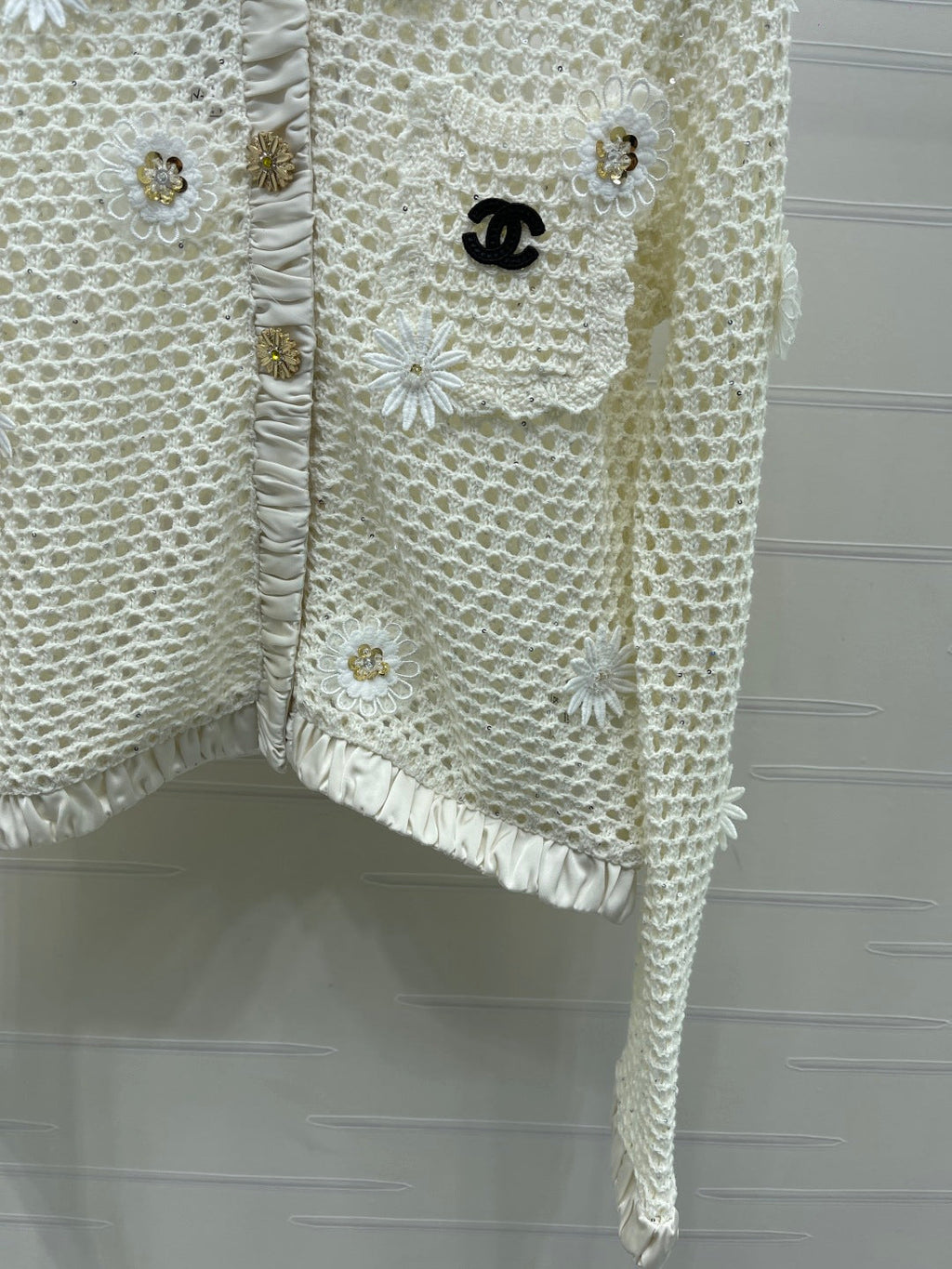 CHANEL 26S EMBELLISHED CROCHET JACKET 1322