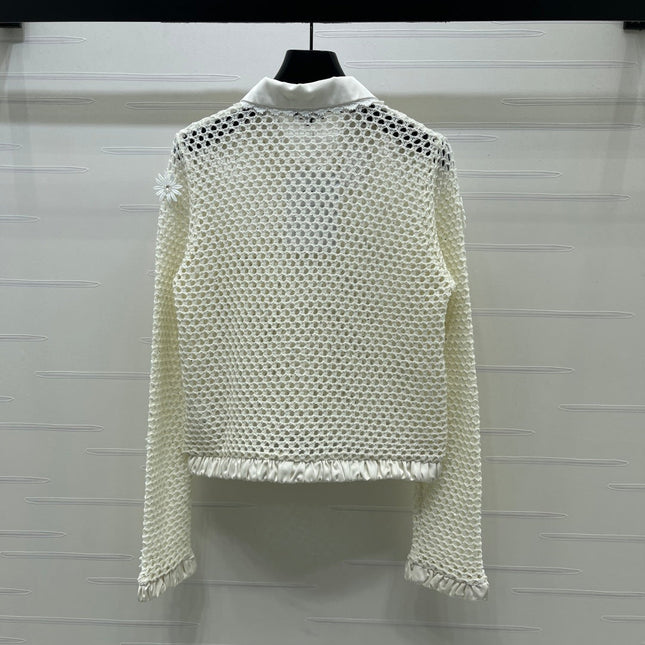 CHANEL 26S EMBELLISHED CROCHET JACKET 1322