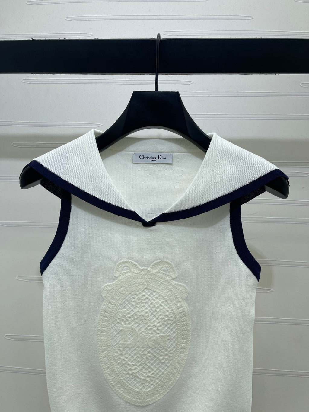 DIOR 26S SAILOR COLLAR KNIT TOP 1323