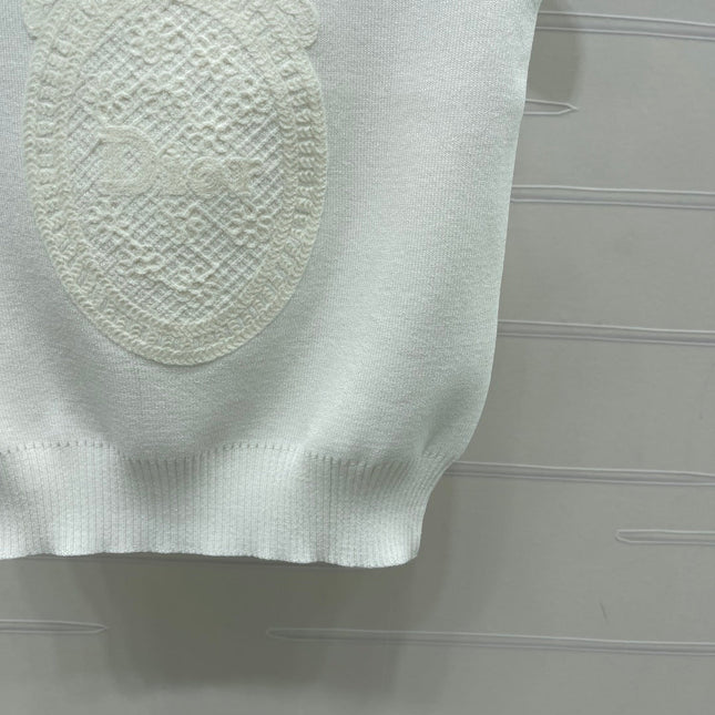 DIOR 26S SAILOR COLLAR KNIT TOP 1323