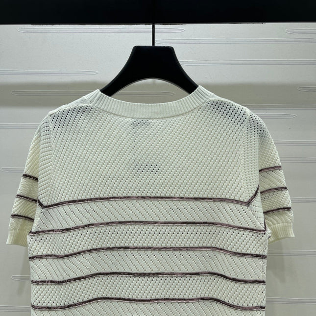 LOEWE 26S SHORT-SLEEVE KNITTED TOP 578