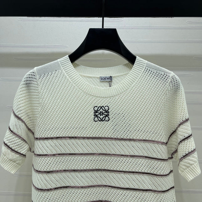 LOEWE 26S SHORT-SLEEVE KNITTED TOP 578
