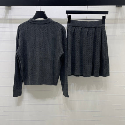 RALPH LAUREN 26S CABLE-KNIT POLO SKIRT SET 549