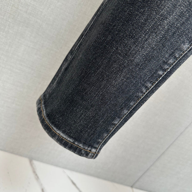 BLACK DENIM JEANS FEATURING THE DIOR OBLIQUE MOTIF ON BACK POCKET
