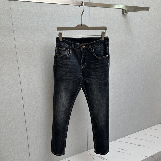 BLACK DENIM JEANS FEATURING THE DIOR OBLIQUE MOTIF ON BACK POCKET