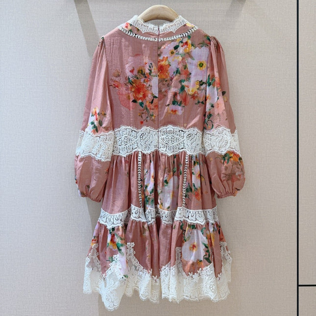 ZIMMERMANN 26S LACE TRIM SHORT DRESS STYLE 37