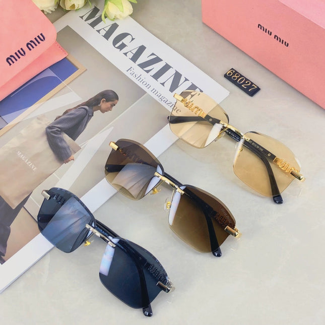 RUNWAY SQUARE SUNGLASSES 503005 IN METAL