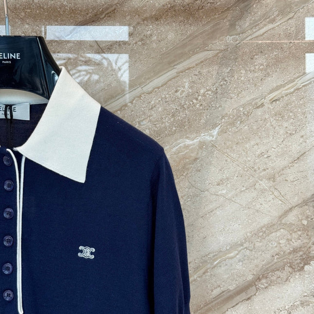 CELINE 26S KNIT POLO SHIRT STYLE 236