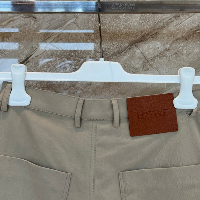 LOEWE 26S KHAKI SHORTS 446