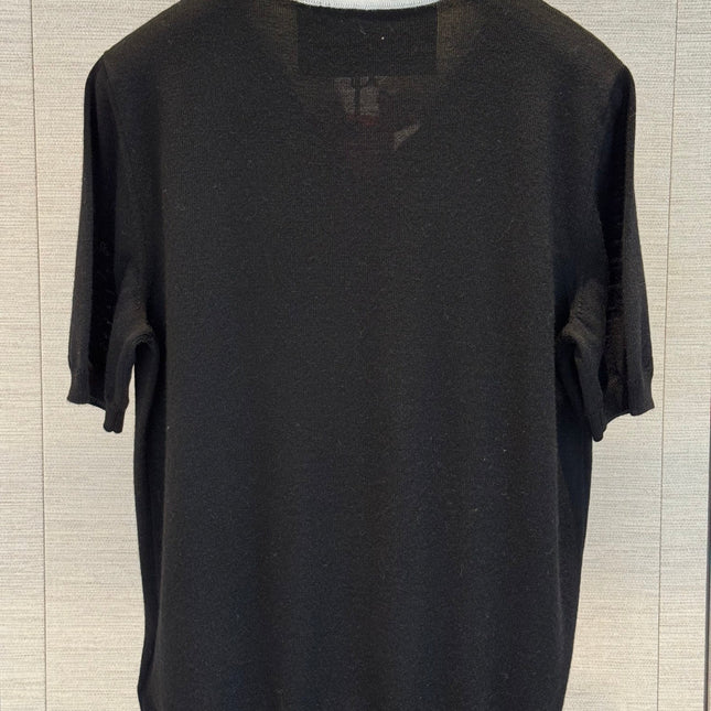 VALENTINO 26S SHORT-SLEEVE  KNIT TOP 437