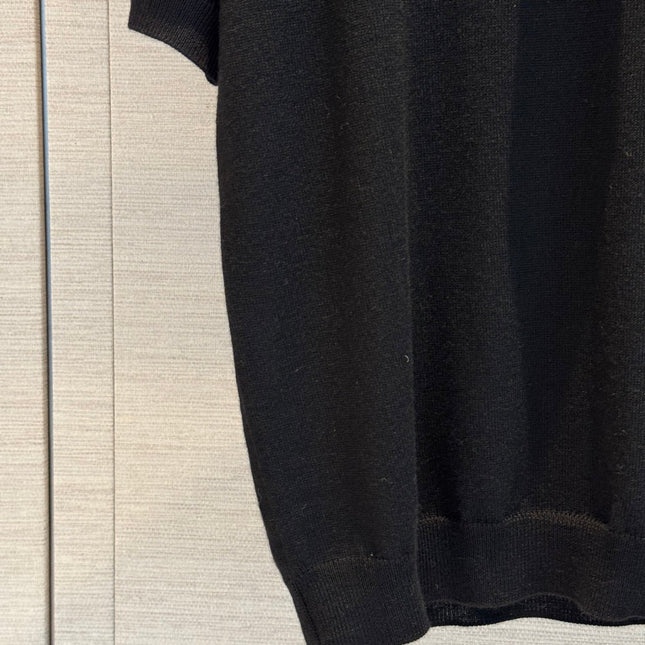 VALENTINO 26S SHORT-SLEEVE  KNIT TOP 437