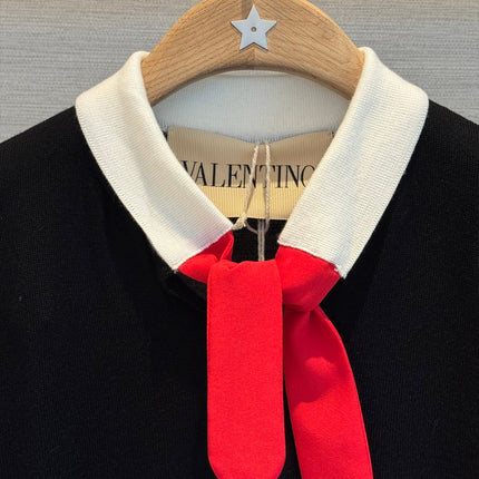 VALENTINO 26S SHORT-SLEEVE  KNIT TOP 437
