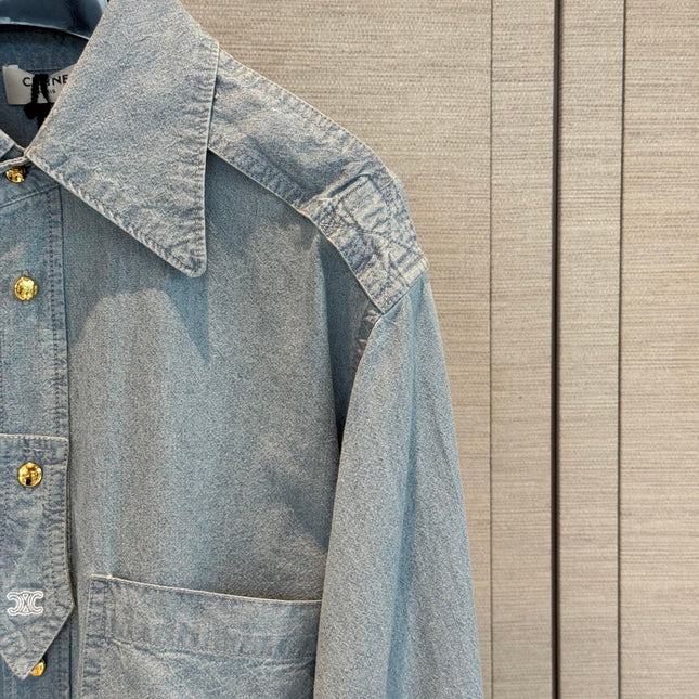 CELINE 26S DENIM SHIRT 410