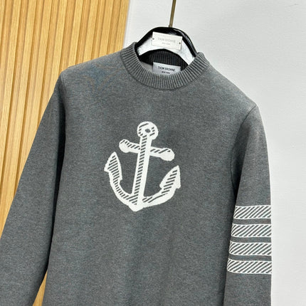 THOM 26S ROUND-NECK KNIT SWEATER 346