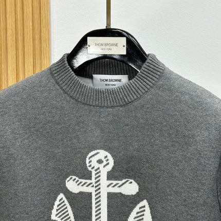 THOM 26S ROUND-NECK KNIT SWEATER 346