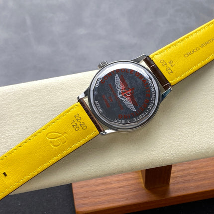 NAVITIMER AUTOMATIC 41 STEEL CASE BROWN ALLIGATOR LEATHER STRAP