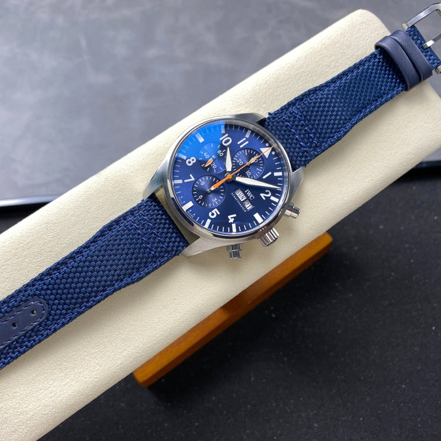 PILOT'S WATCH MARK XX STAINLESS STEEL CASE WITH NAVY BLUE TEXTILE STRAP AND DIAL