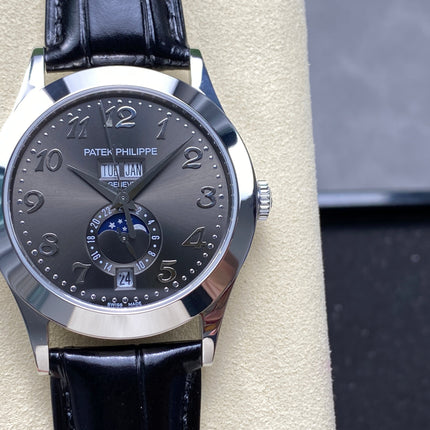 ANNUAL CALENDAR SELF-WINDING WHITE GOLD CASE DARK GRAY DIAL
