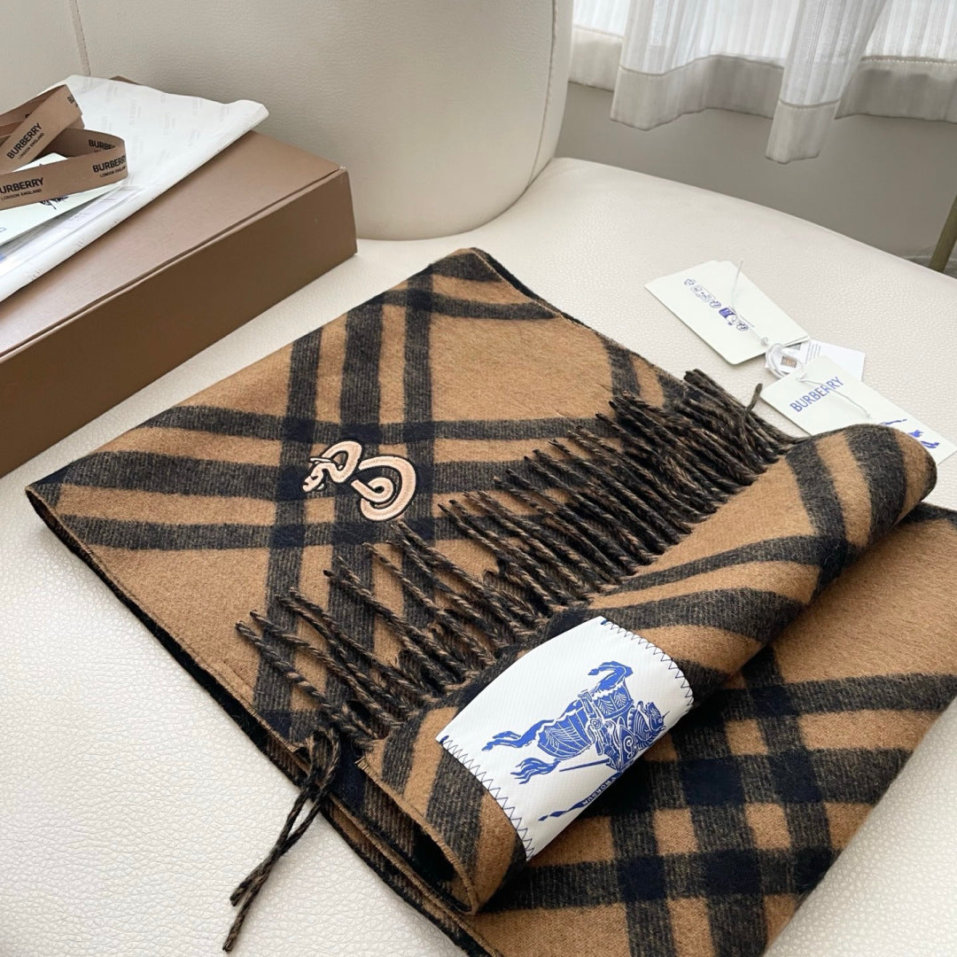 BURBERRY 26S SCARF 168CM IN CASHMERE 159058