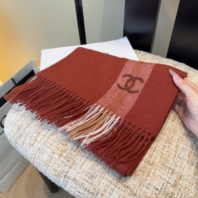 CHANEL 25S SCARF 180 CM IN CASHMERE 942893