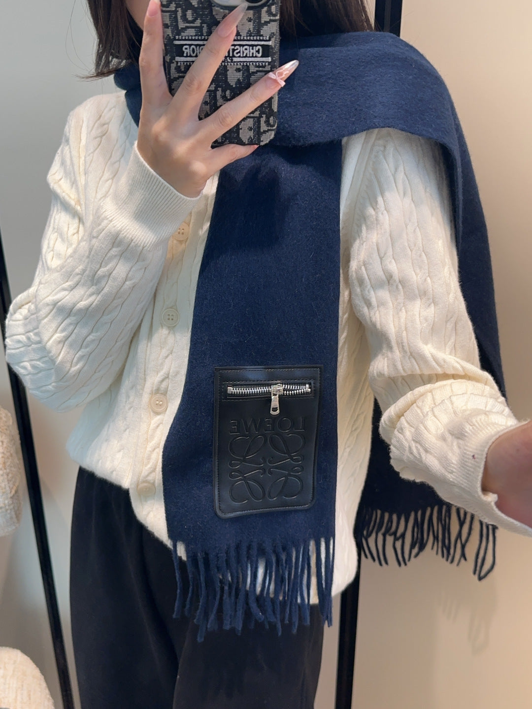 LOEWE 26S SCARF 180 IN CASHMERE 128184