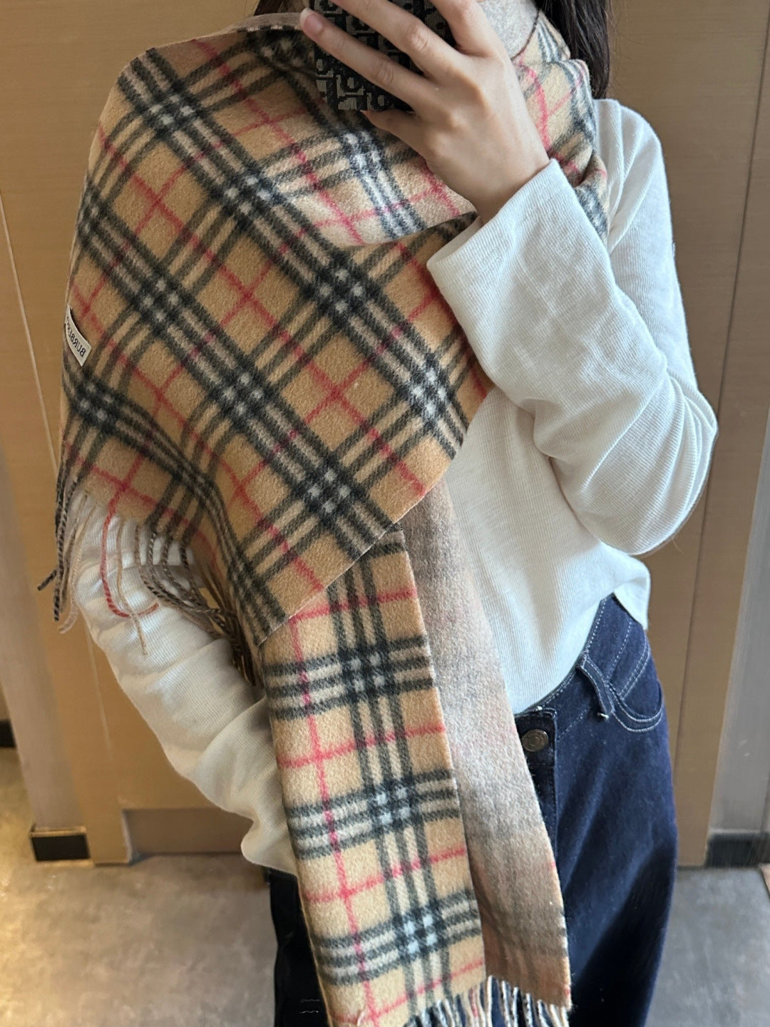 BURBERRY 26S SCARF 180CM IN CASHMERE 179765