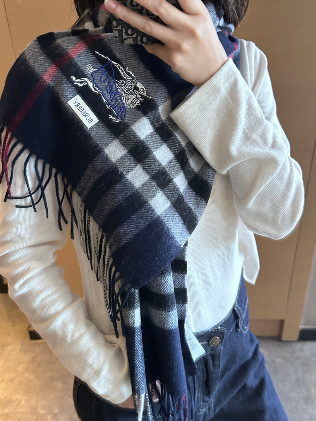 BURBERRY 26S SCARF 180CM IN CASHMERE 181504
